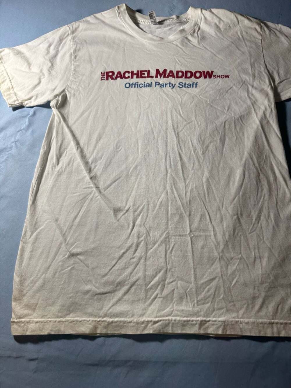 American Apparel The Rachel Maddow Show Size L White Tee